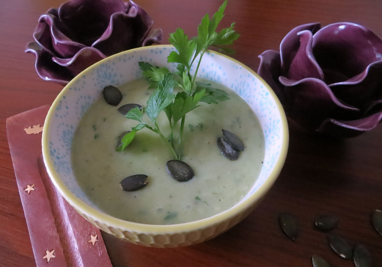 Ziemniaczano-porowa zupa-krem foto