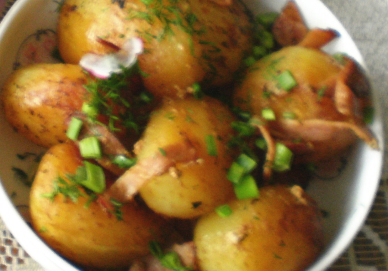 Ziemniaki pieczone w rękawie foliowym : foto