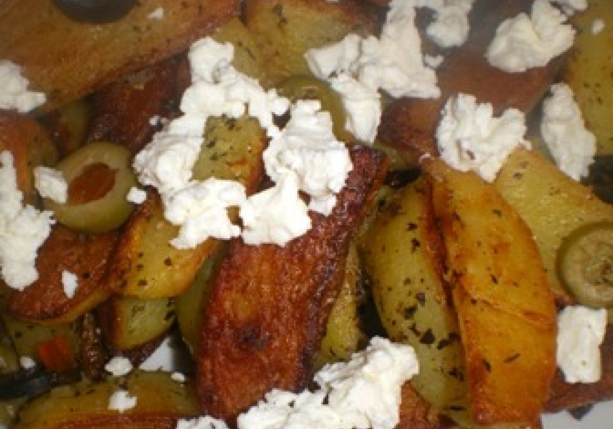 Ziemniaki smażone  w stylu greckim foto