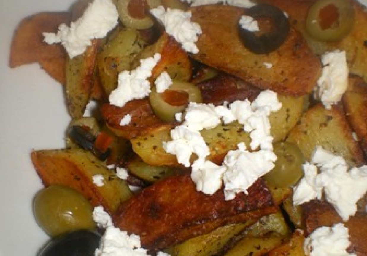 Ziemniaki smażone  w stylu greckim foto