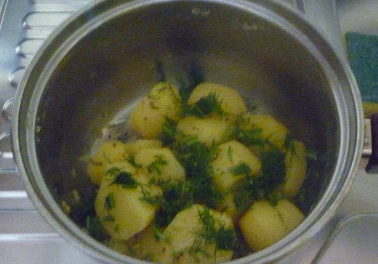 Ziemniaki z koperkiem foto