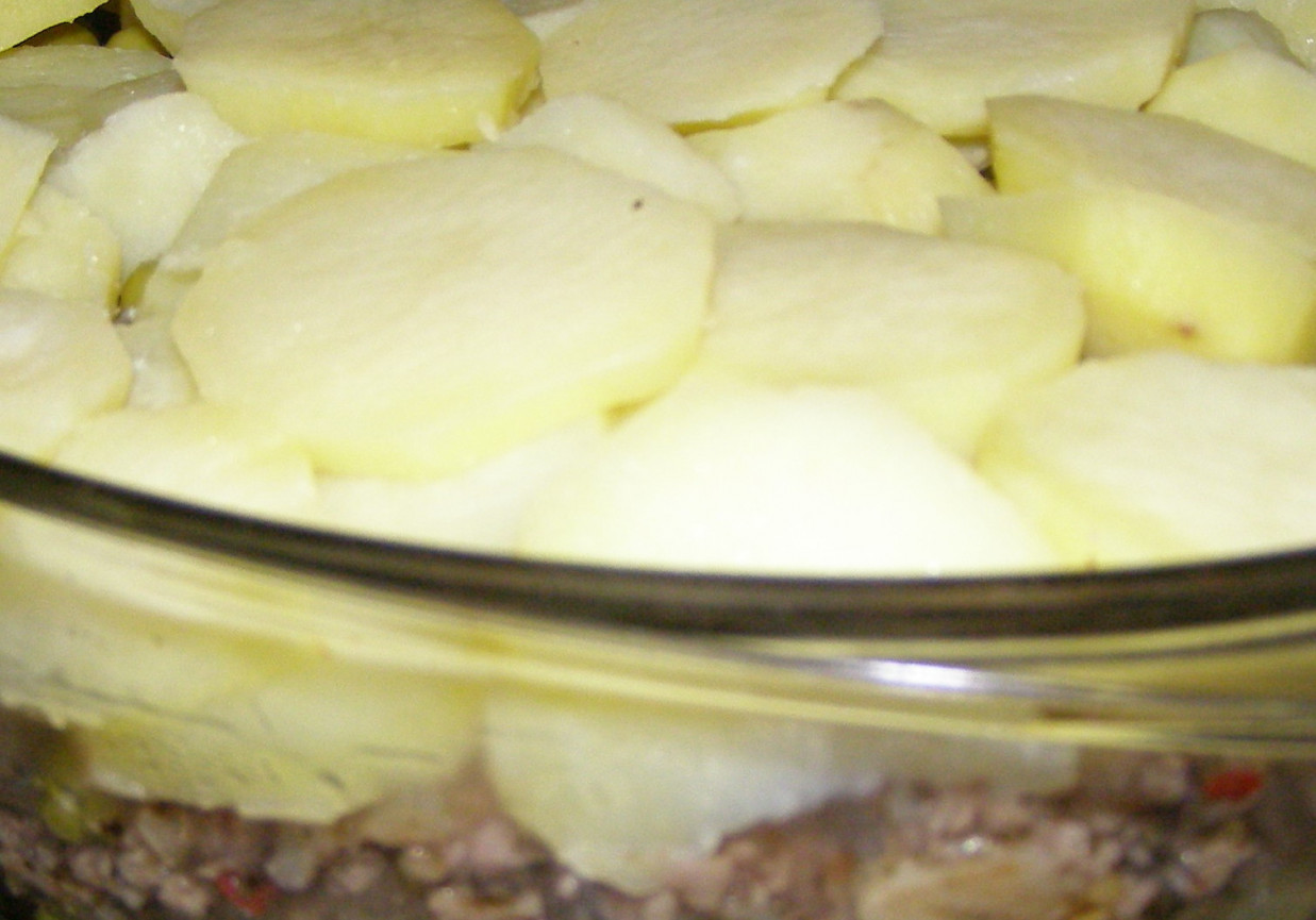ziemniaki z mięsem z przyprawą garam masala foto