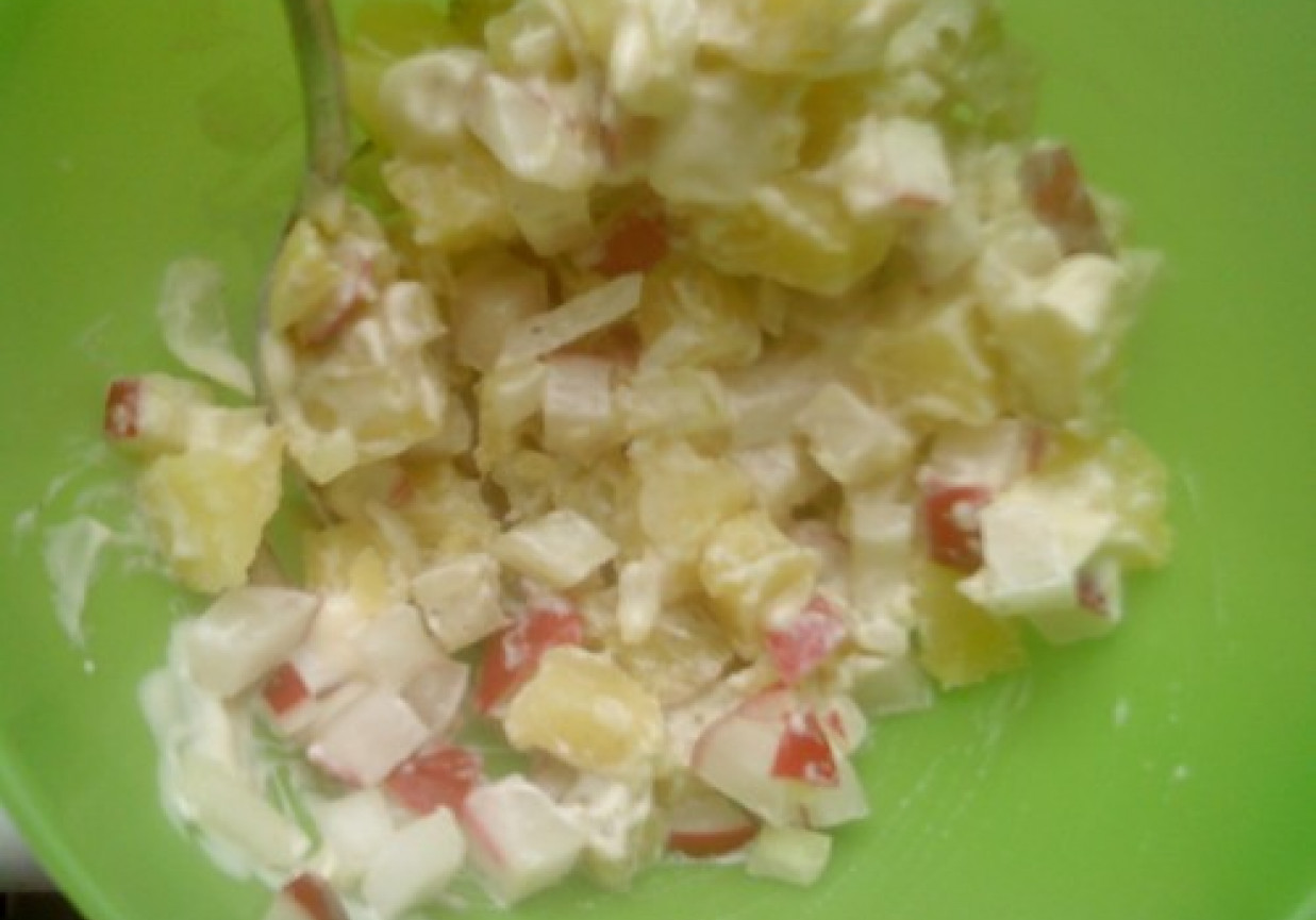 Ziemniaki z rzodkiewką foto