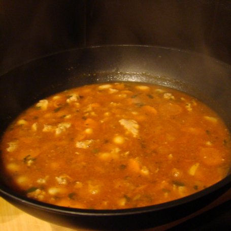 Krok 10 - Zimowa zupa z białą fasolą foto