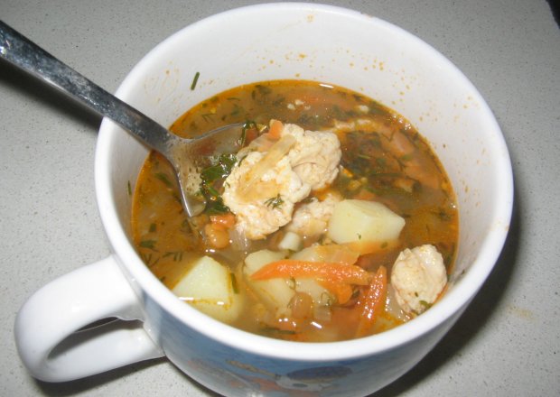 Fotografia przedstawiająca Zimowa zupa z soczewicą