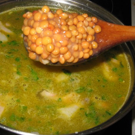 Krok 5 - Zimowa zupa z soczewicą foto