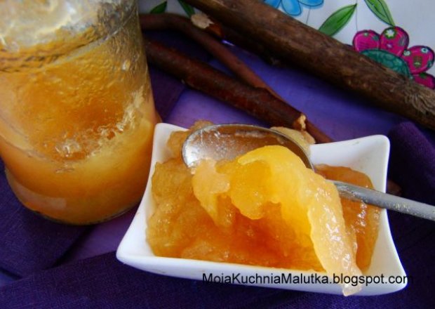 Fotografia przedstawiająca Zimowy dżemik z cukinii o smaku pomarańczy