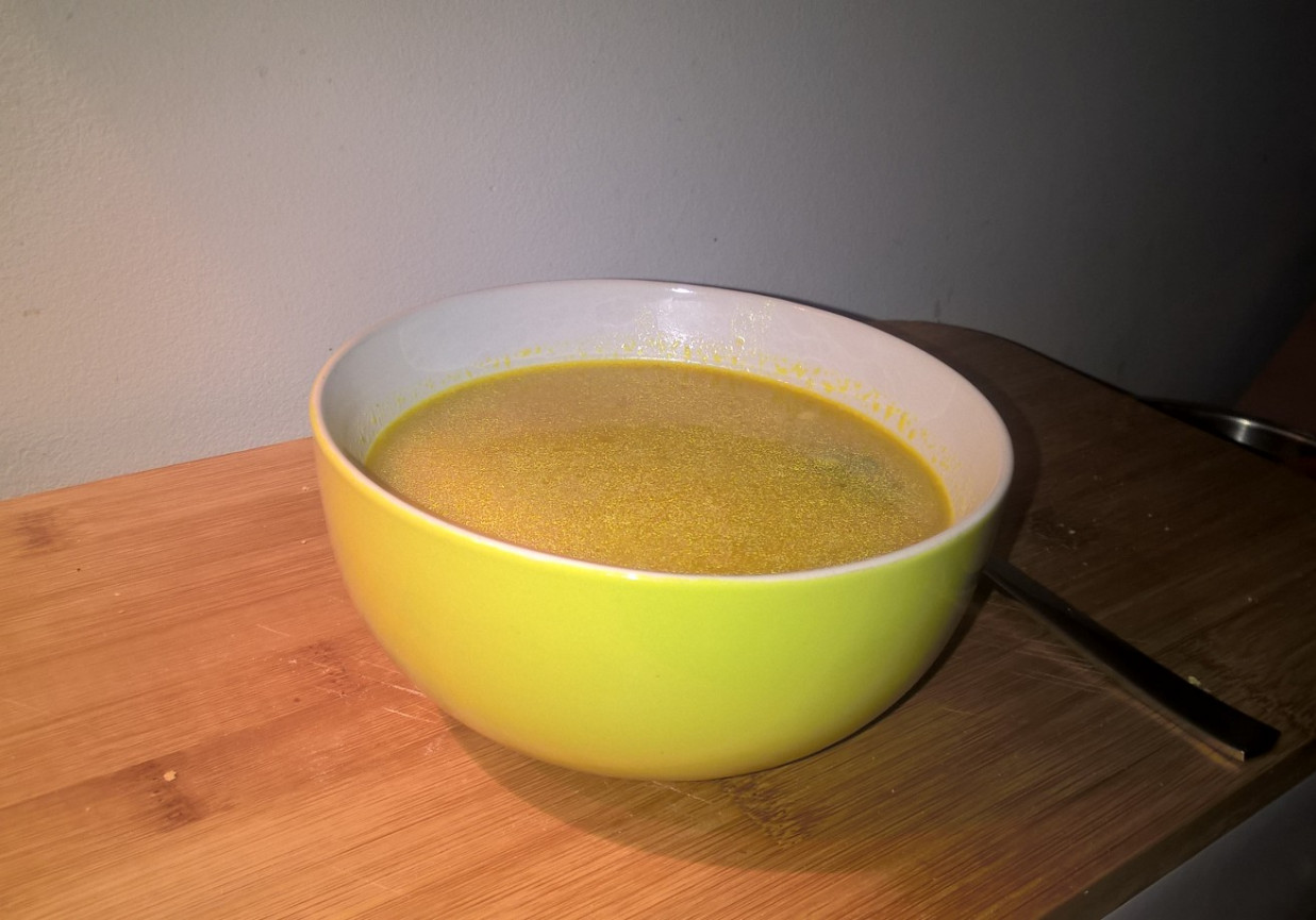 Złota zupa (cebulowa z kaszą) foto