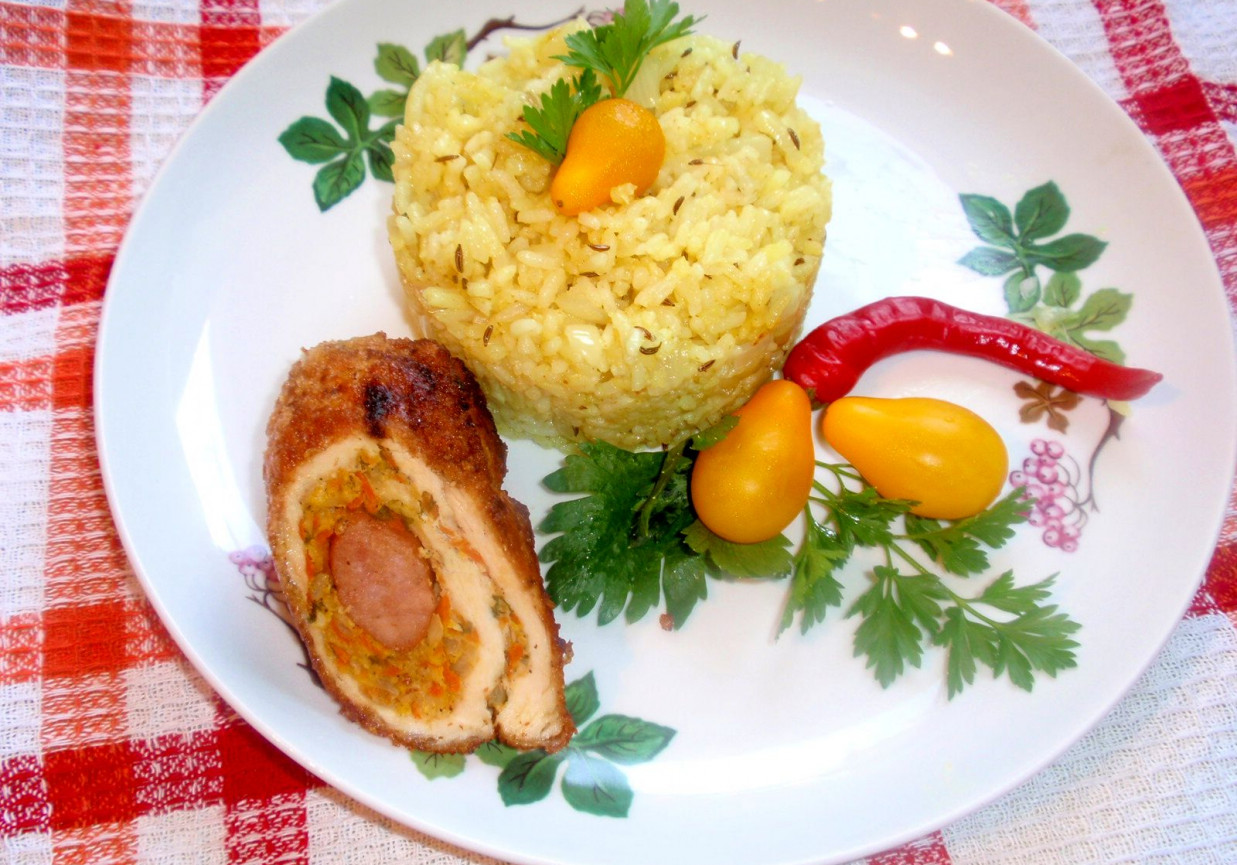 Zółty ryż z  kminkiem foto