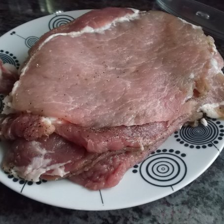 Krok 1 - Zrazy wieprzowe z boczkiem wędzonym i dodatkami foto