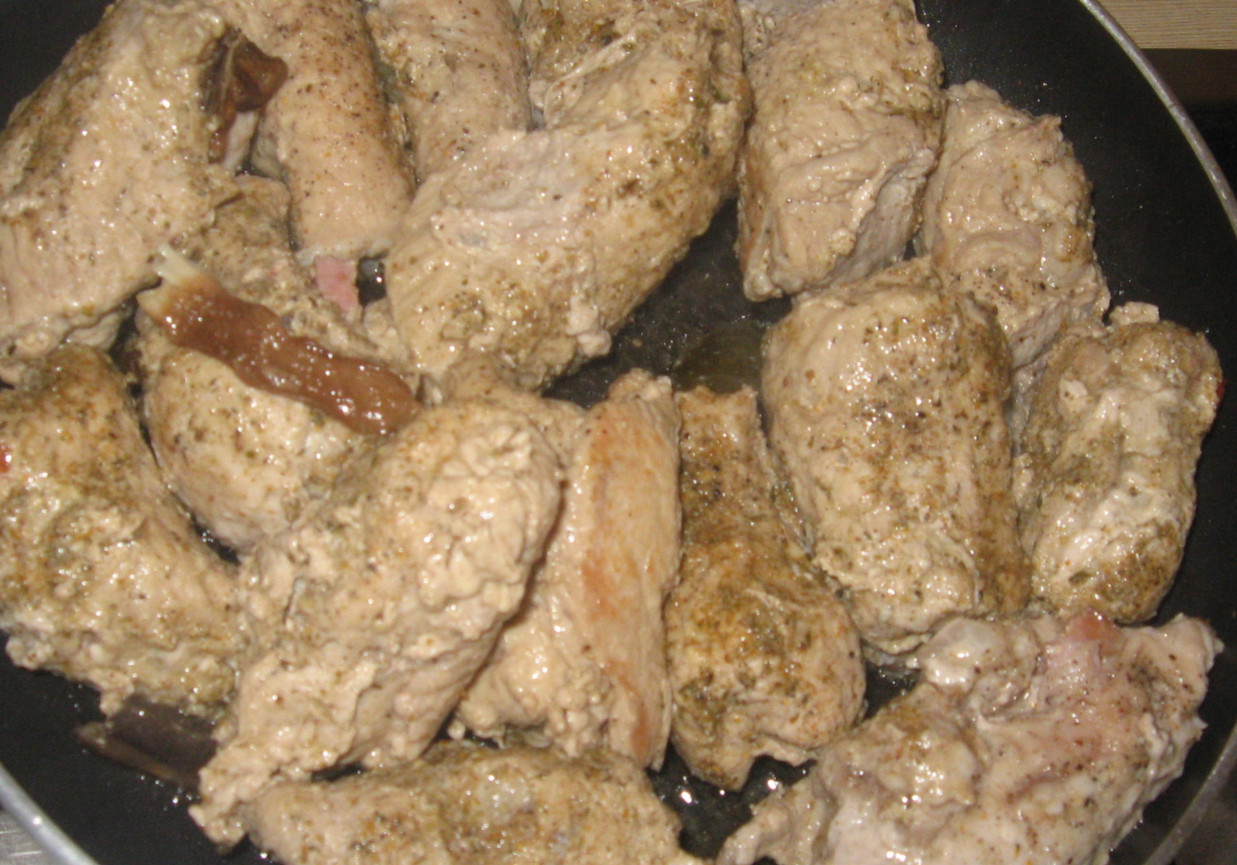 Zrazy wieprzowe z musztardą Prymat w sosie grzybowym foto