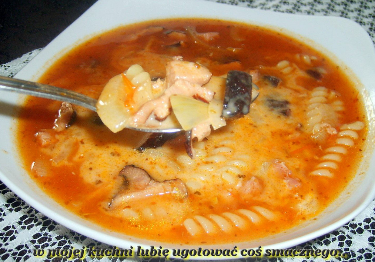 zupa a`la gulaszowa z makaronem... foto