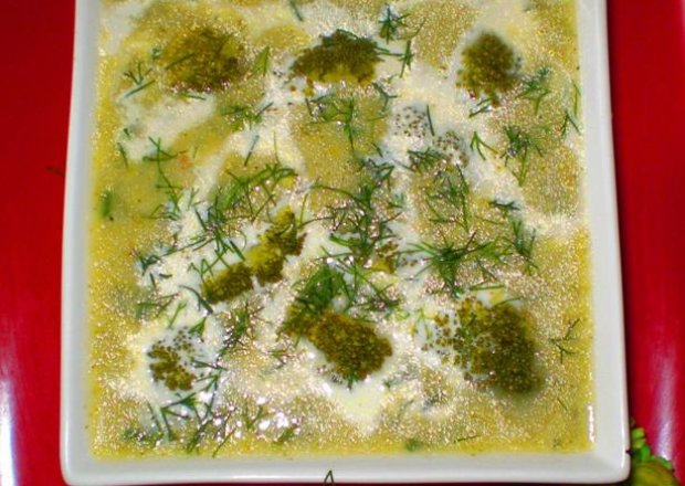 Fotografia przedstawiająca Zupa brokułowa- miksowana: