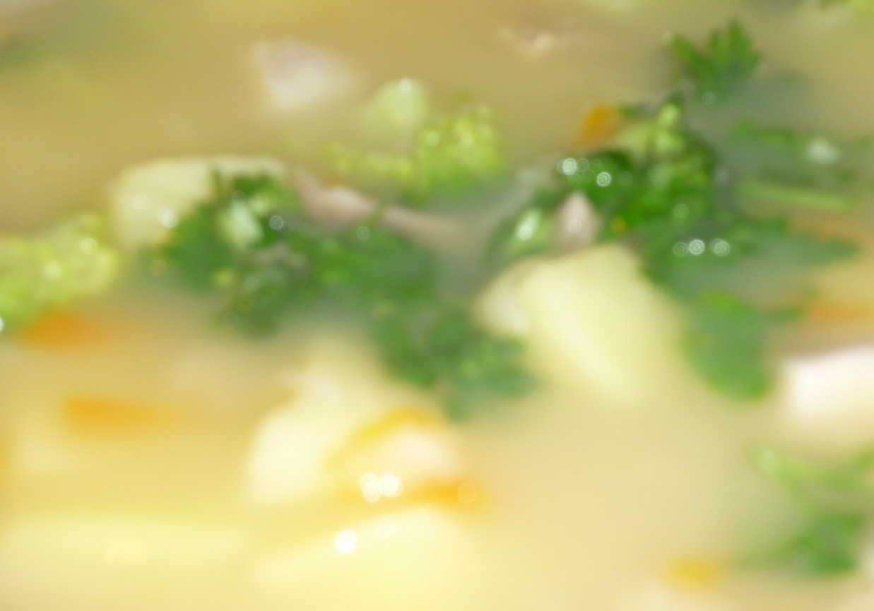 Zupa brokułowa na wieprzowinie foto