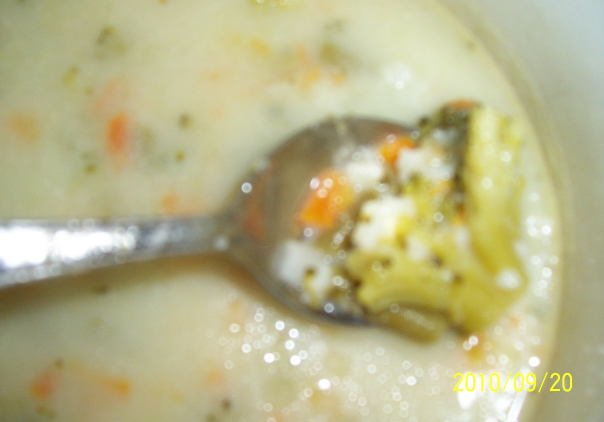 zupa brokułowa z ryżem foto