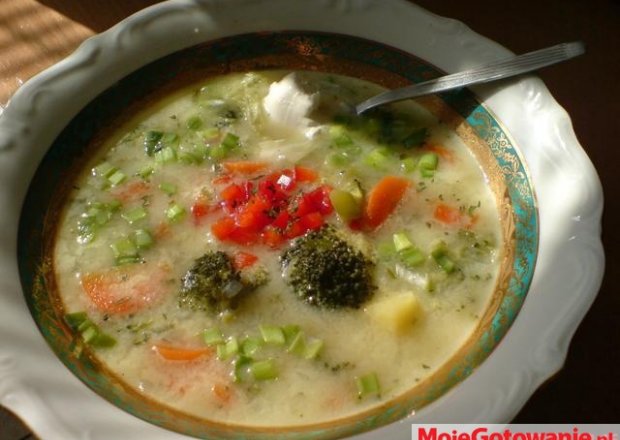 Fotografia przedstawiająca Zupa brokułowo-serowa