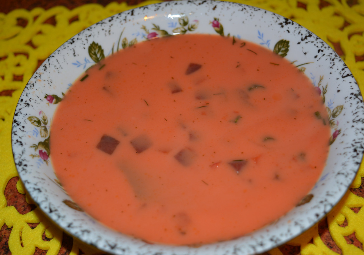 Zupa burakowa z koprem foto
