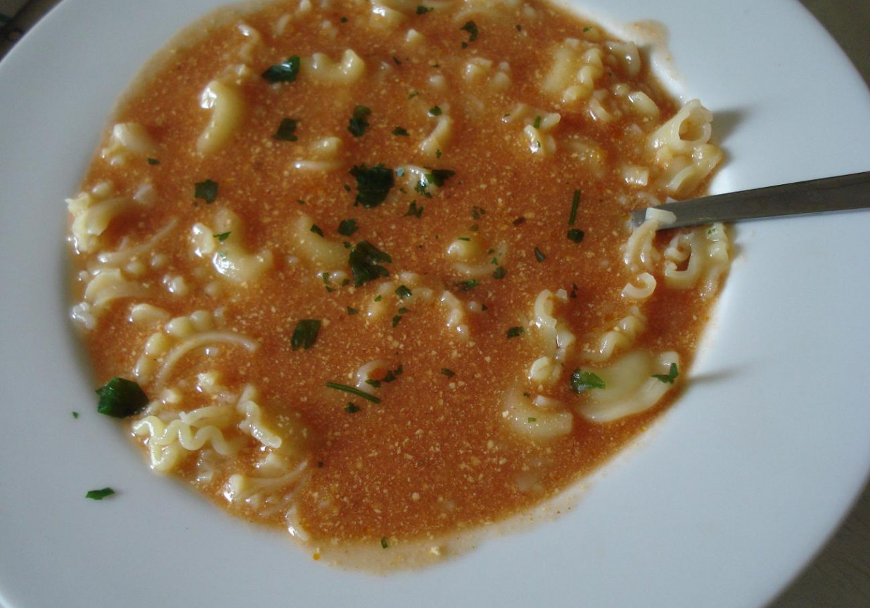 Zupa cebulowo- paprykowa foto