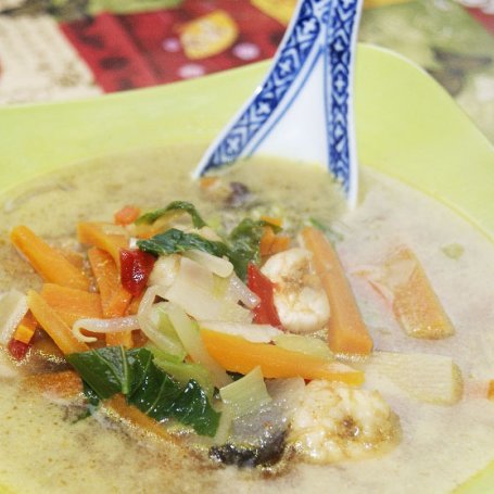 Krok 4 - Zupa curry z krewetkami foto
