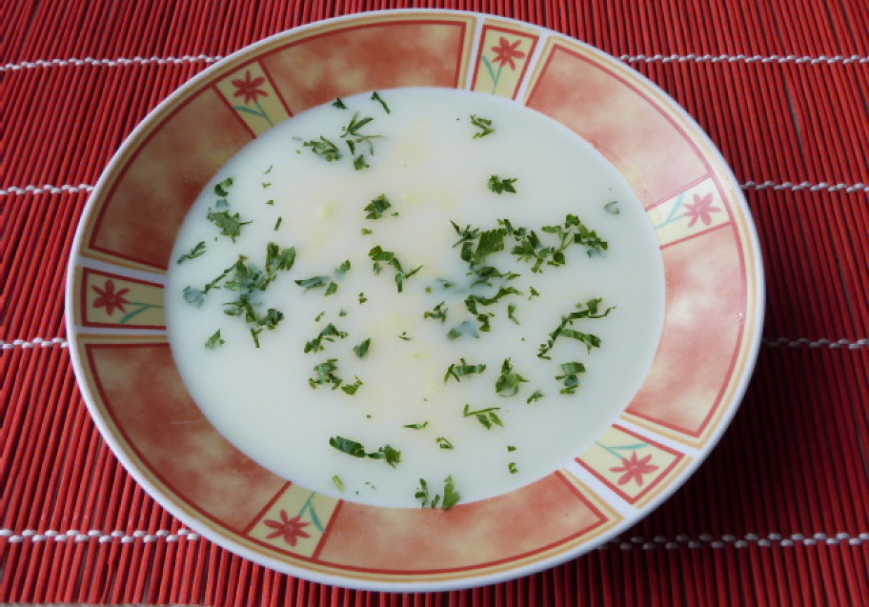 Zupa cytrynowa z ryżem foto