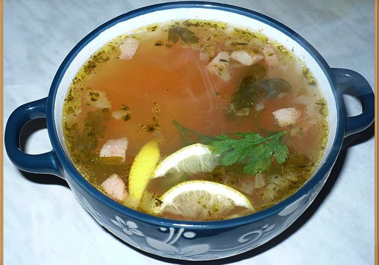 Zupa cytrynowa foto