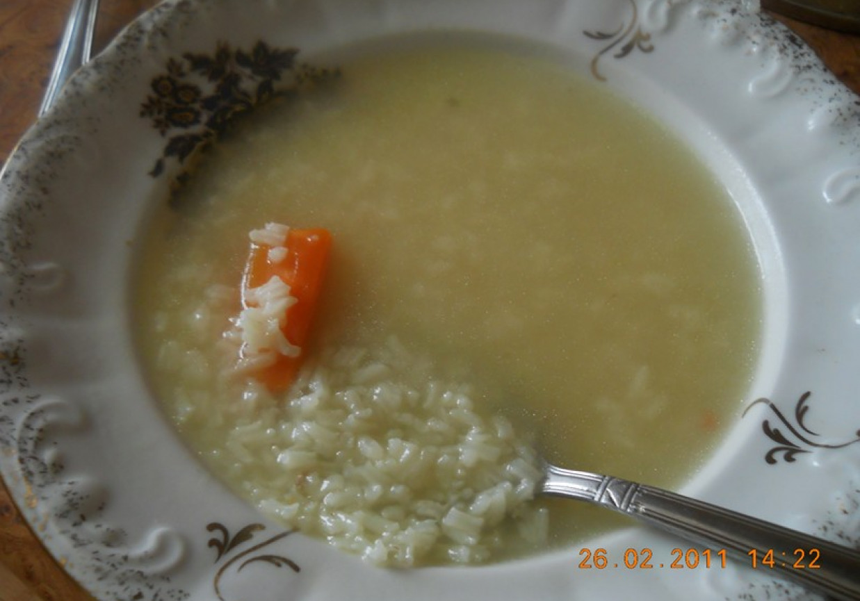 zupa dietetyczna z ryżem foto