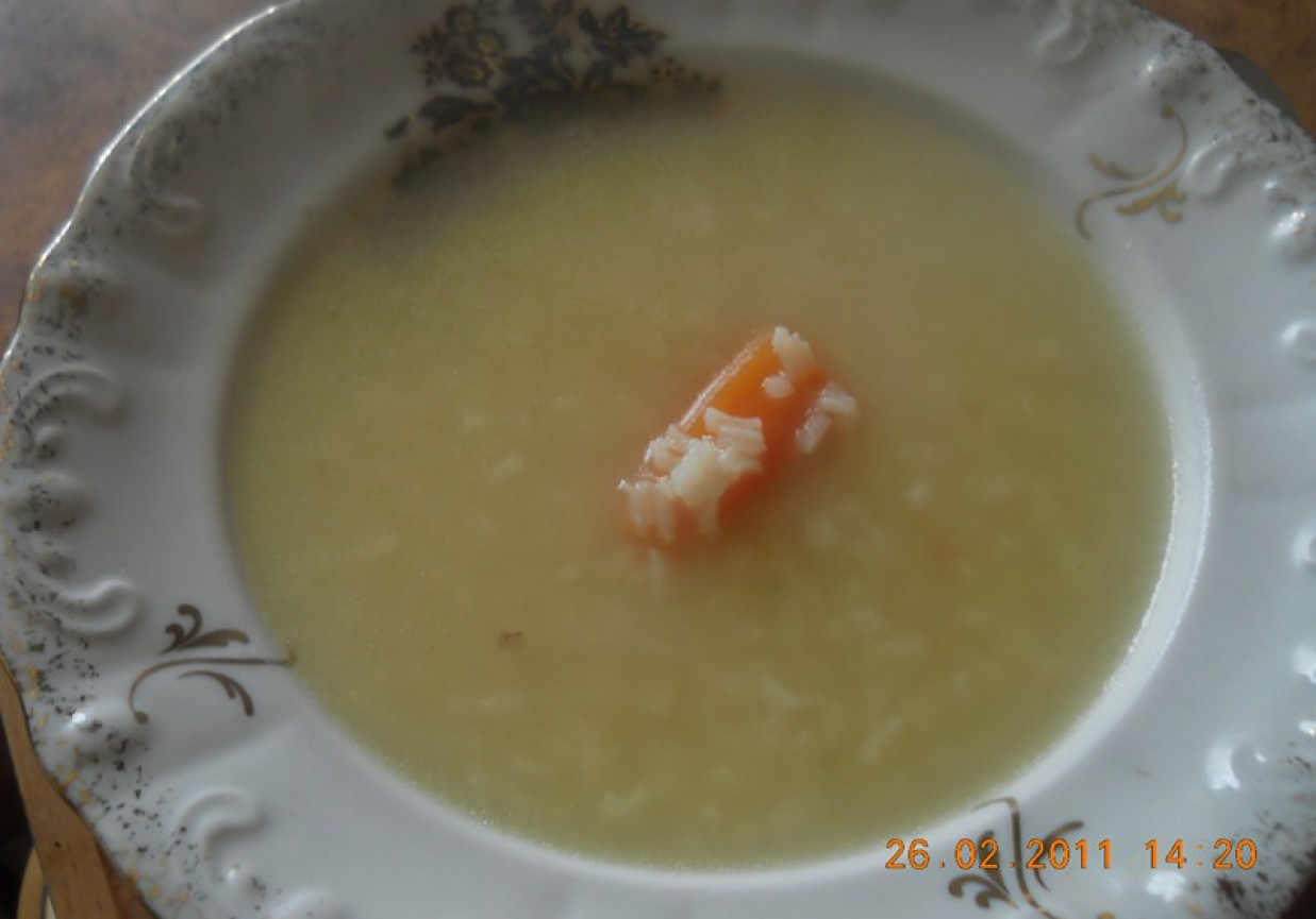 zupa dietetyczna z ryżem foto