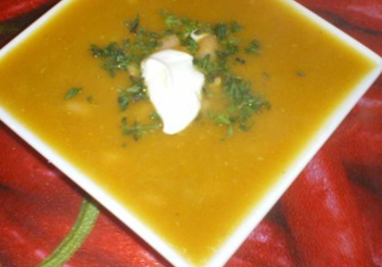 Zupa dyniowa marokańska foto