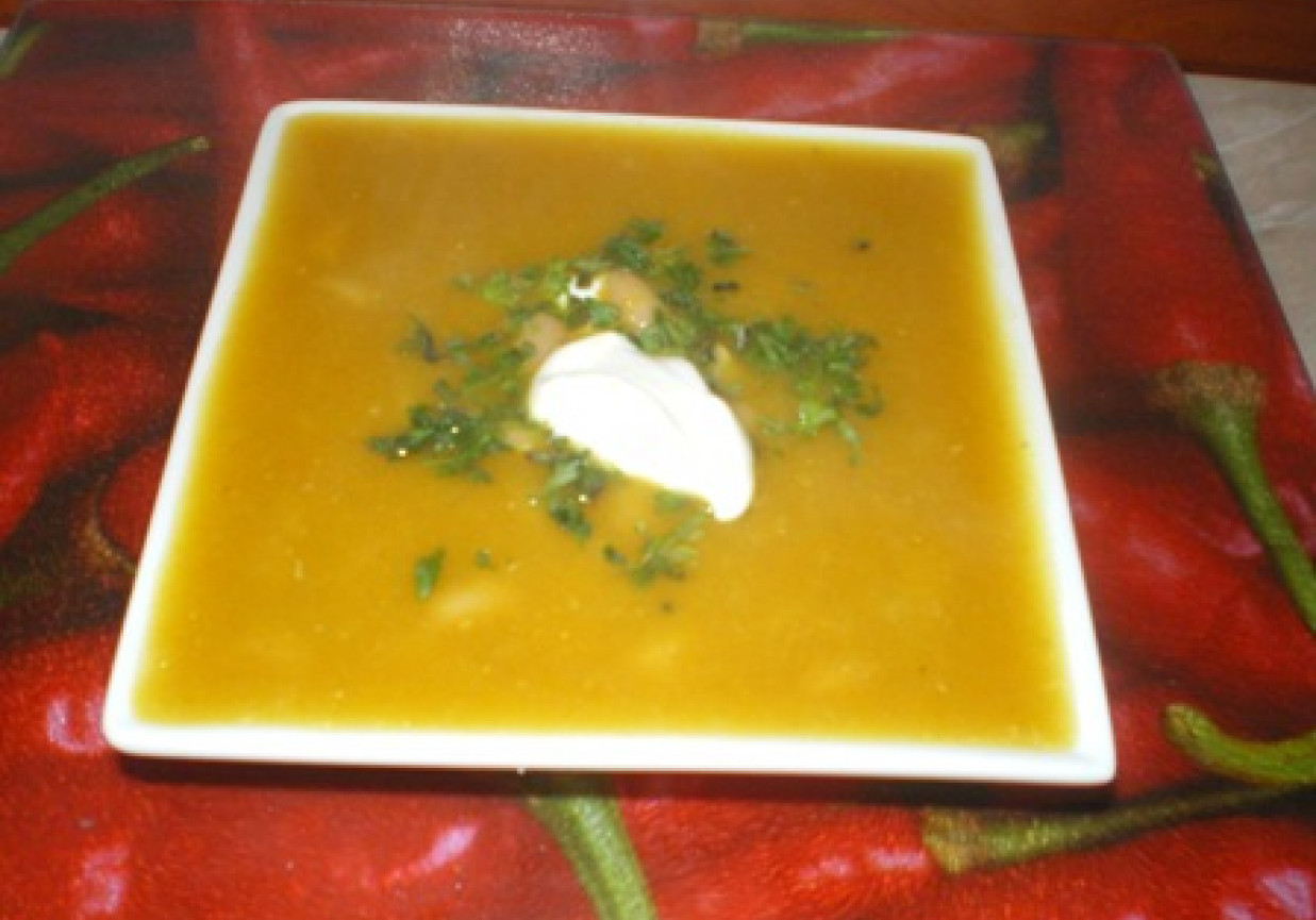 Zupa dyniowa marokańska foto