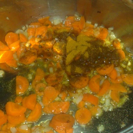 Krok 1 - zupa dyniowa z curry foto