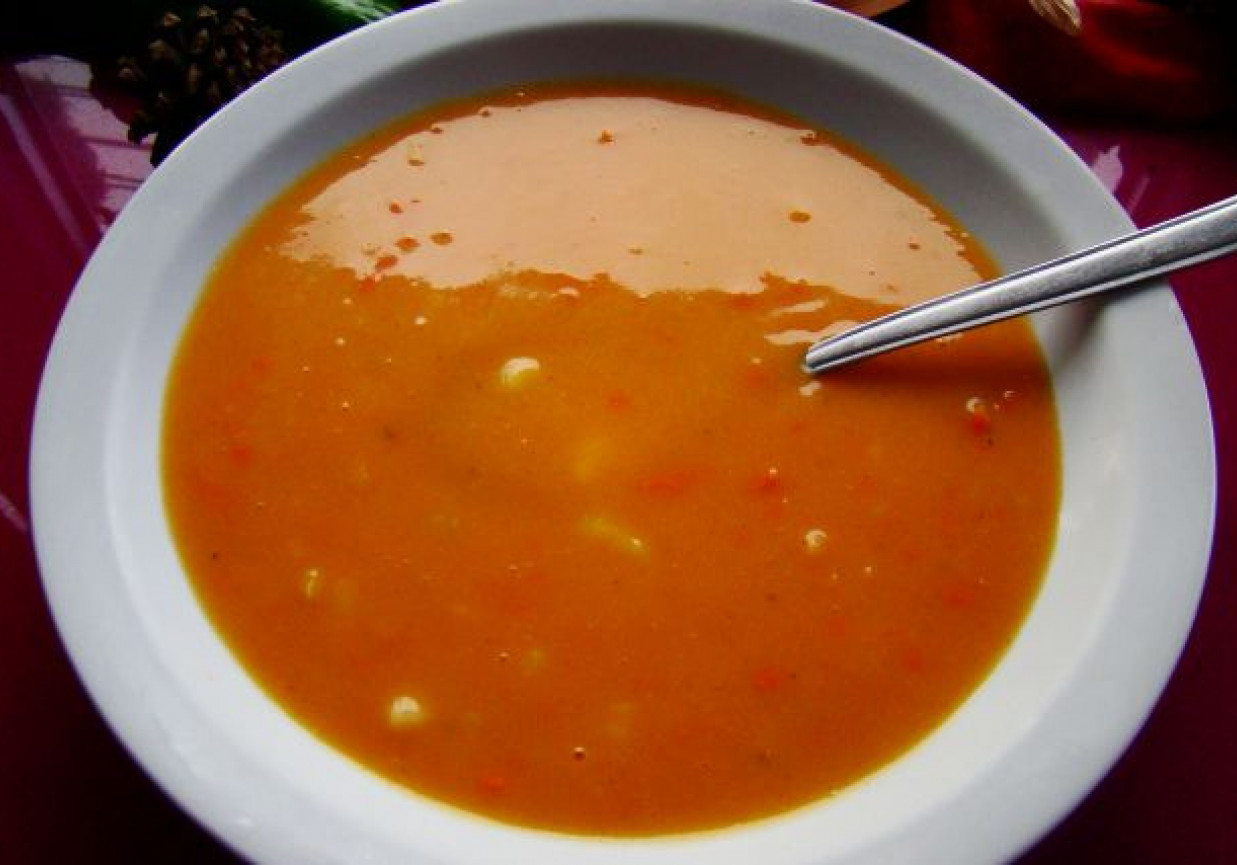 Zupa dyniowa z ziemniakami foto