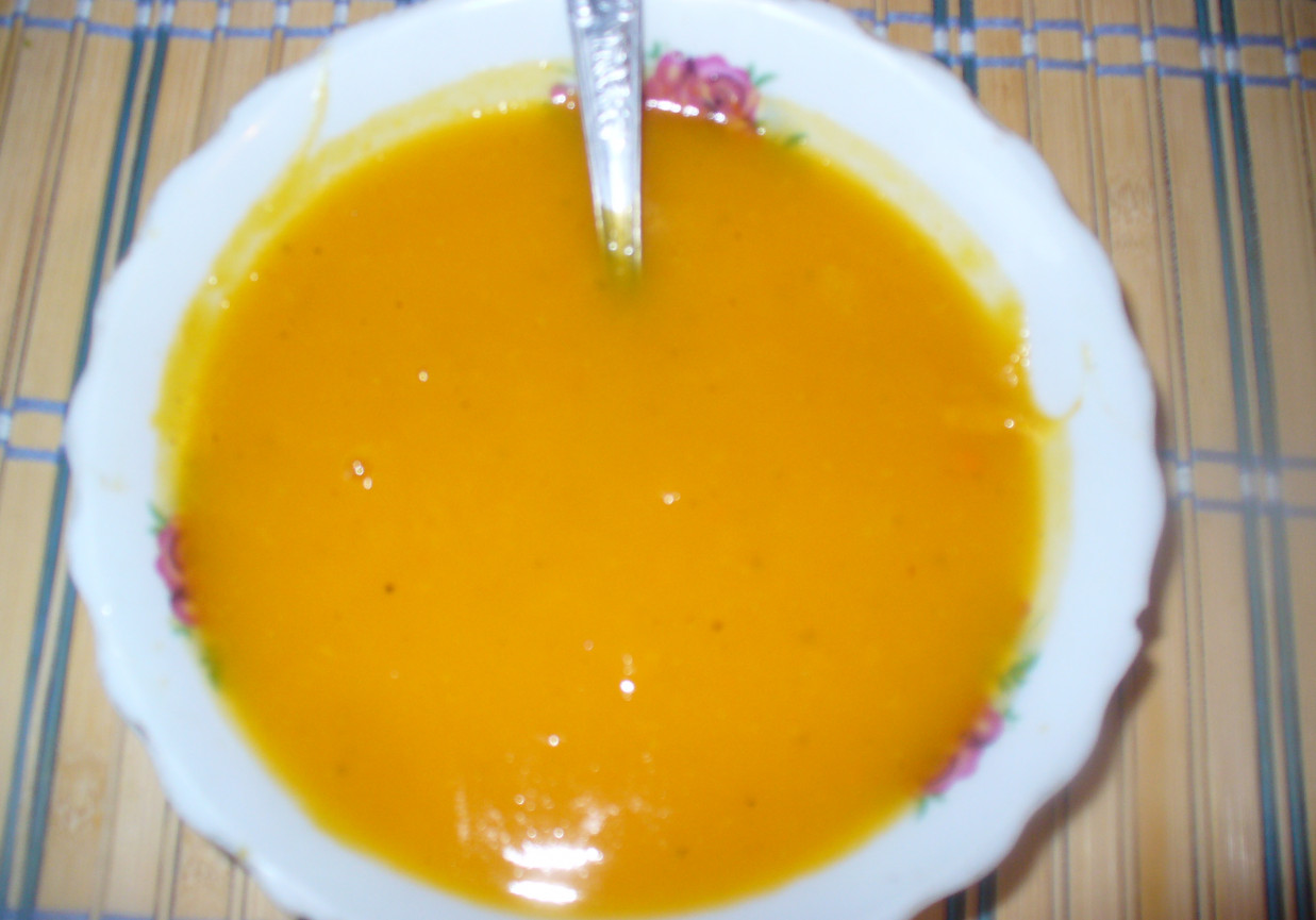 Zupa dyniowa  zmiksowana foto