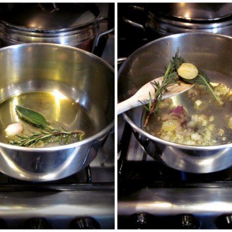 Krok 1 - Zupa dyniowo- fasolaowa ze szpinakiem foto