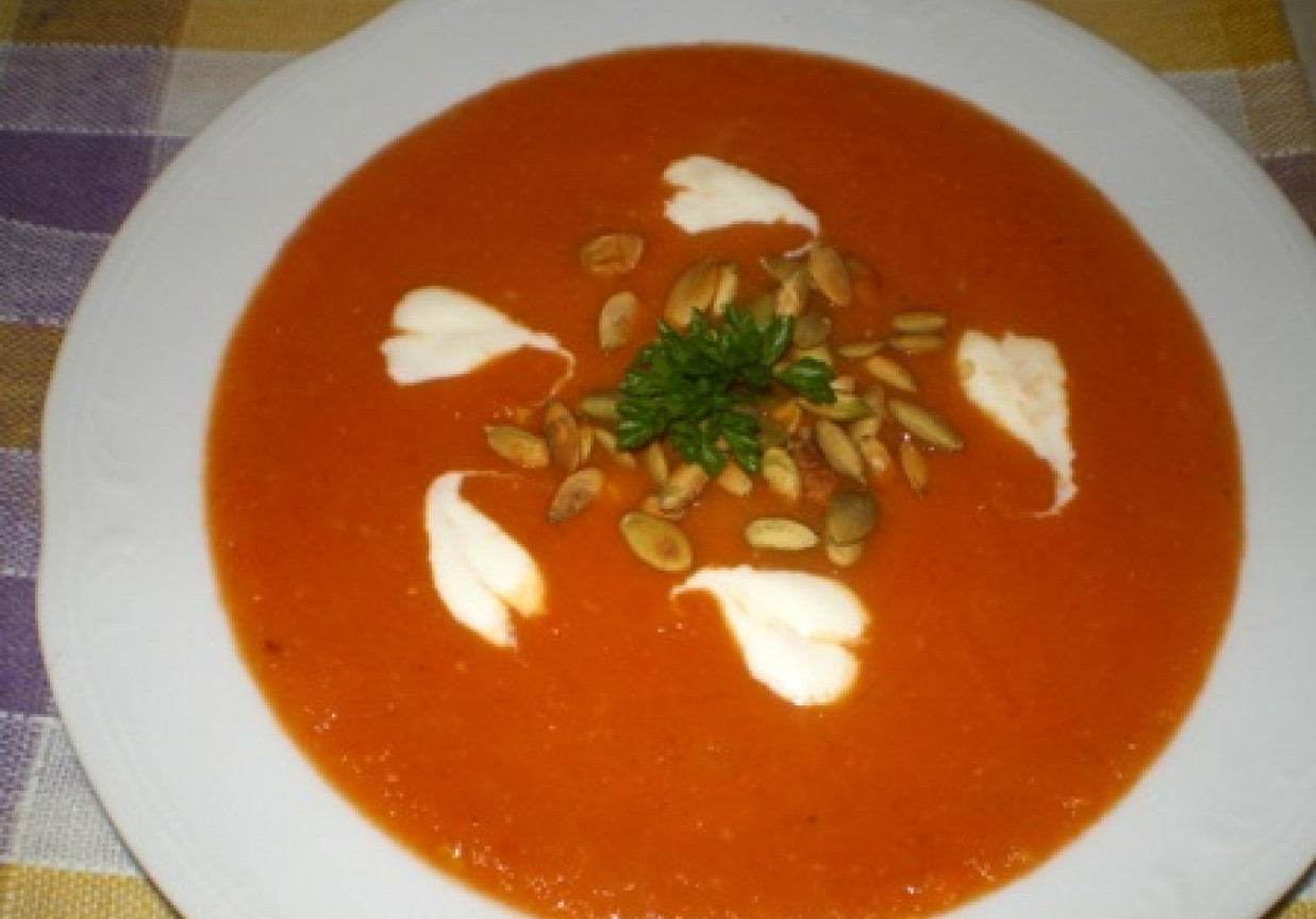 Zupa dyniowo-pomidorowa foto