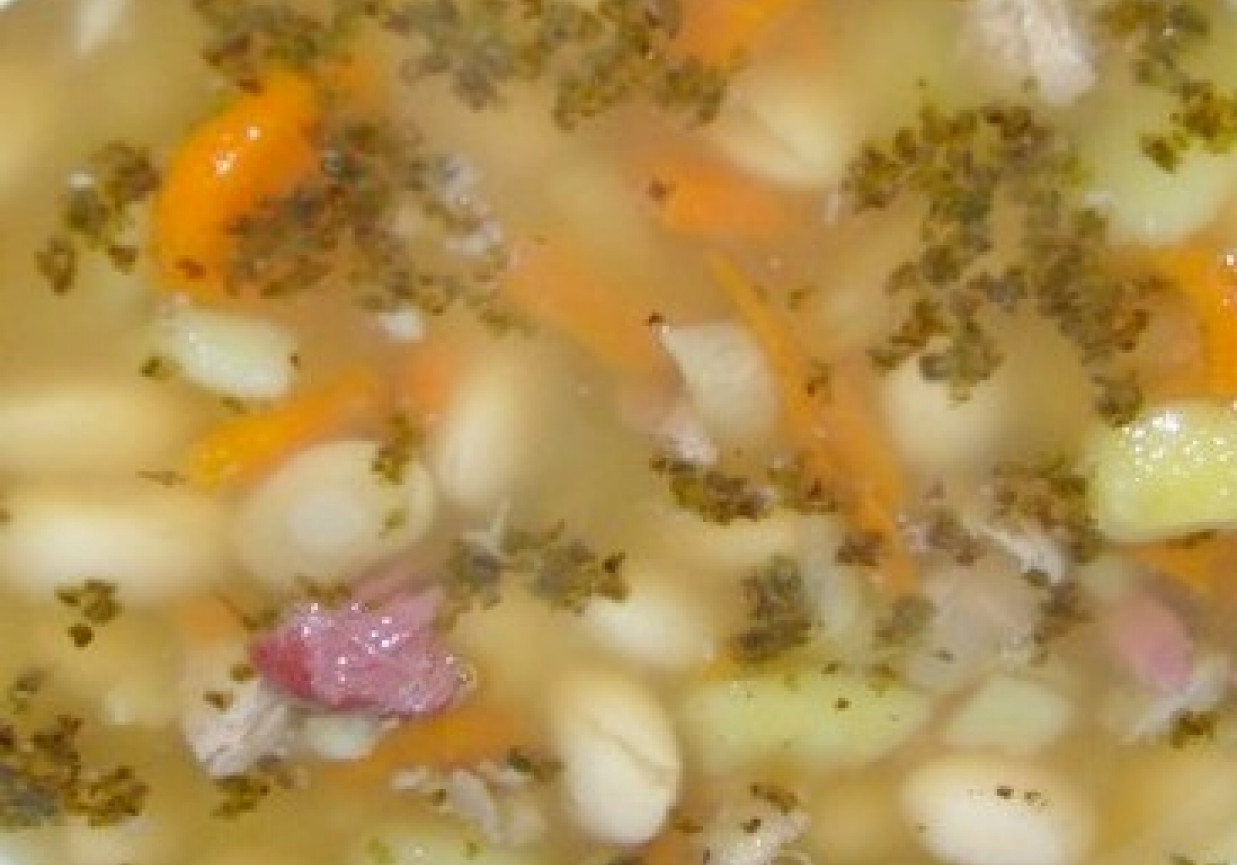 zupa fasolowa po angielsku foto