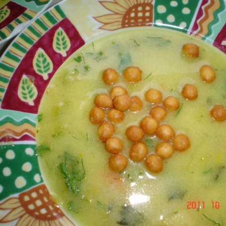 Krok 6 - Zupa grysikowa z curry i czosnkiem foto