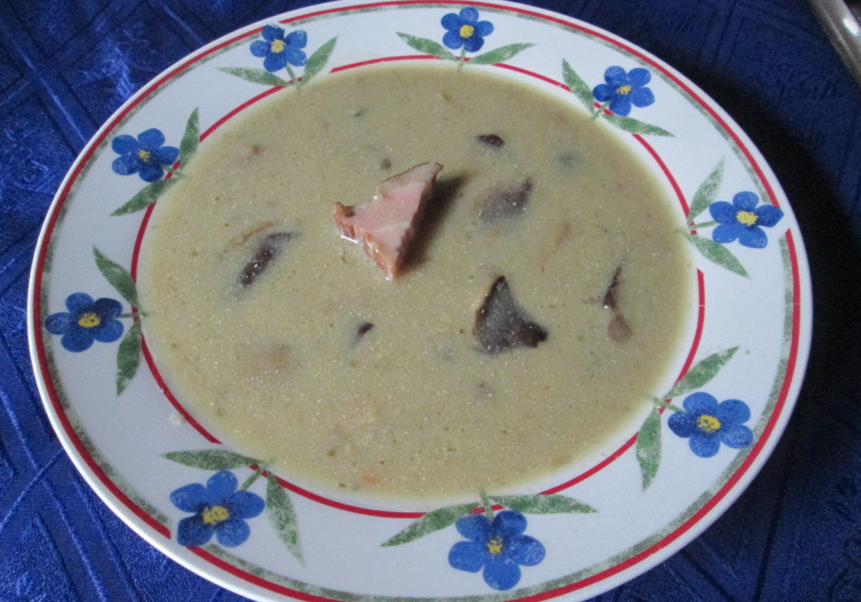 Zupa grzybowa po angielsku foto