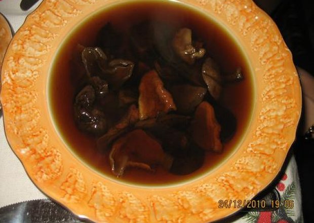 Fotografia przedstawiająca Zupa grzybowa wigilijna