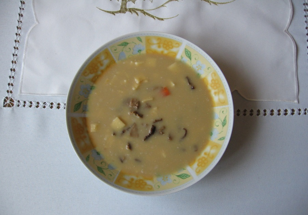Zupa grzybowa z łazankami foto