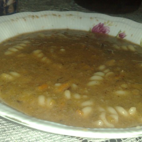 Krok 4 - zupa grzybowo-dyniowa foto
