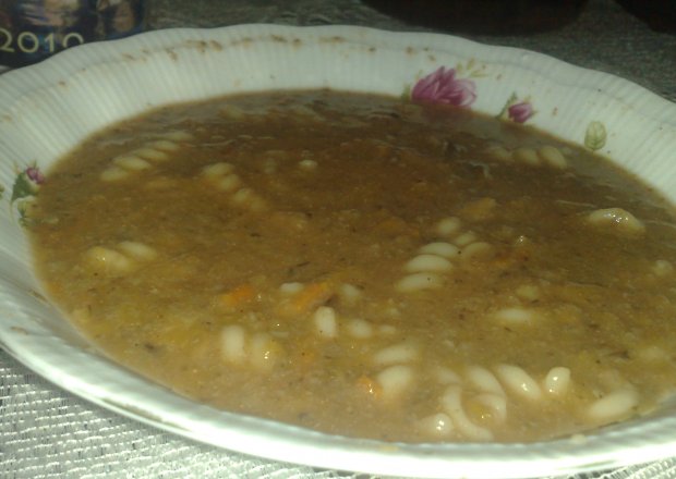 Fotografia przedstawiająca zupa grzybowo-dyniowa
