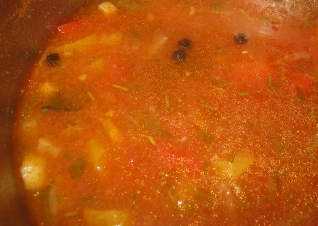 Fotografia przedstawiająca Zupa gulaszowa z kaszą