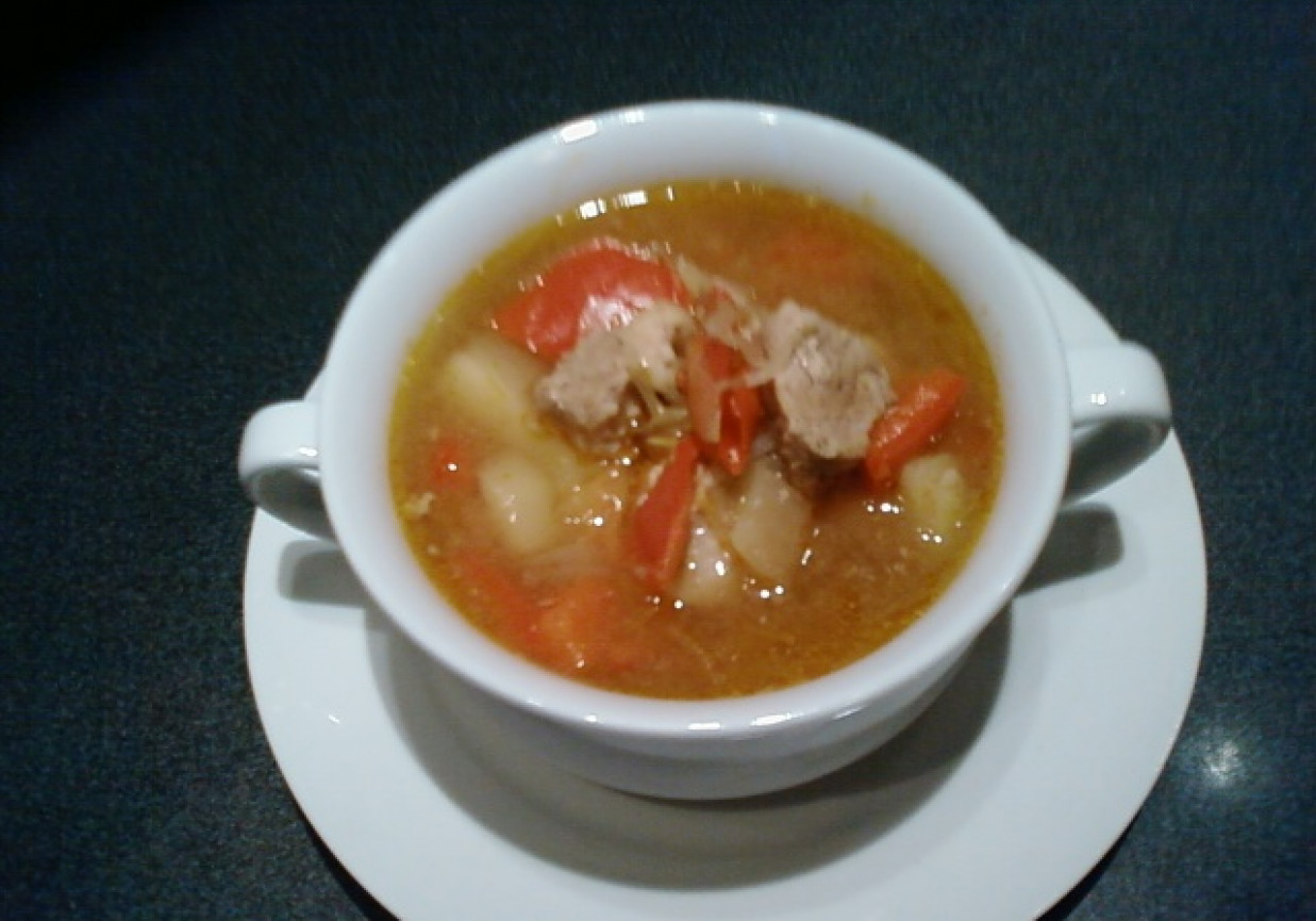 Zupa gulaszowa. foto