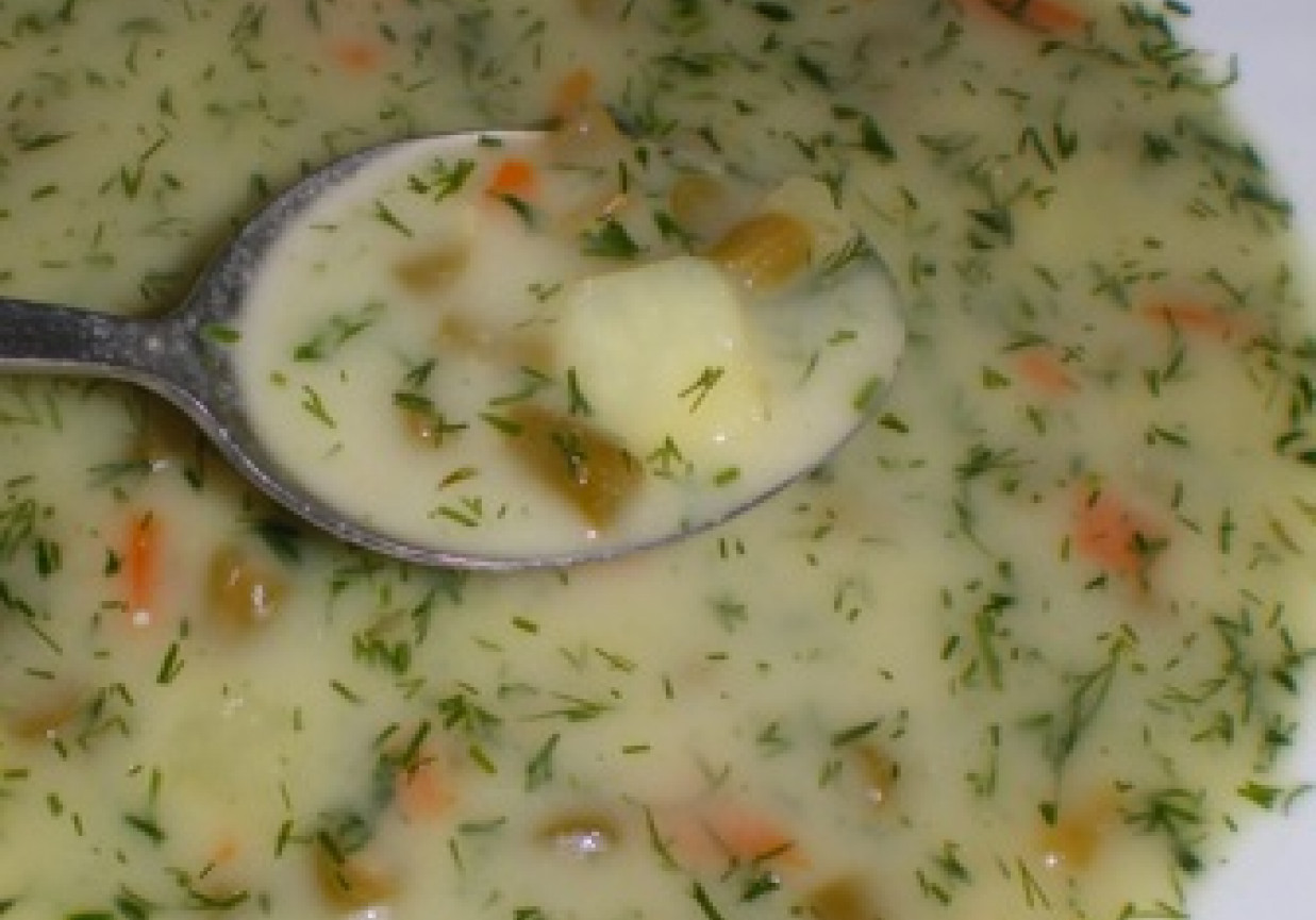 Zupa jarzynowa z fasolką i marchwią foto