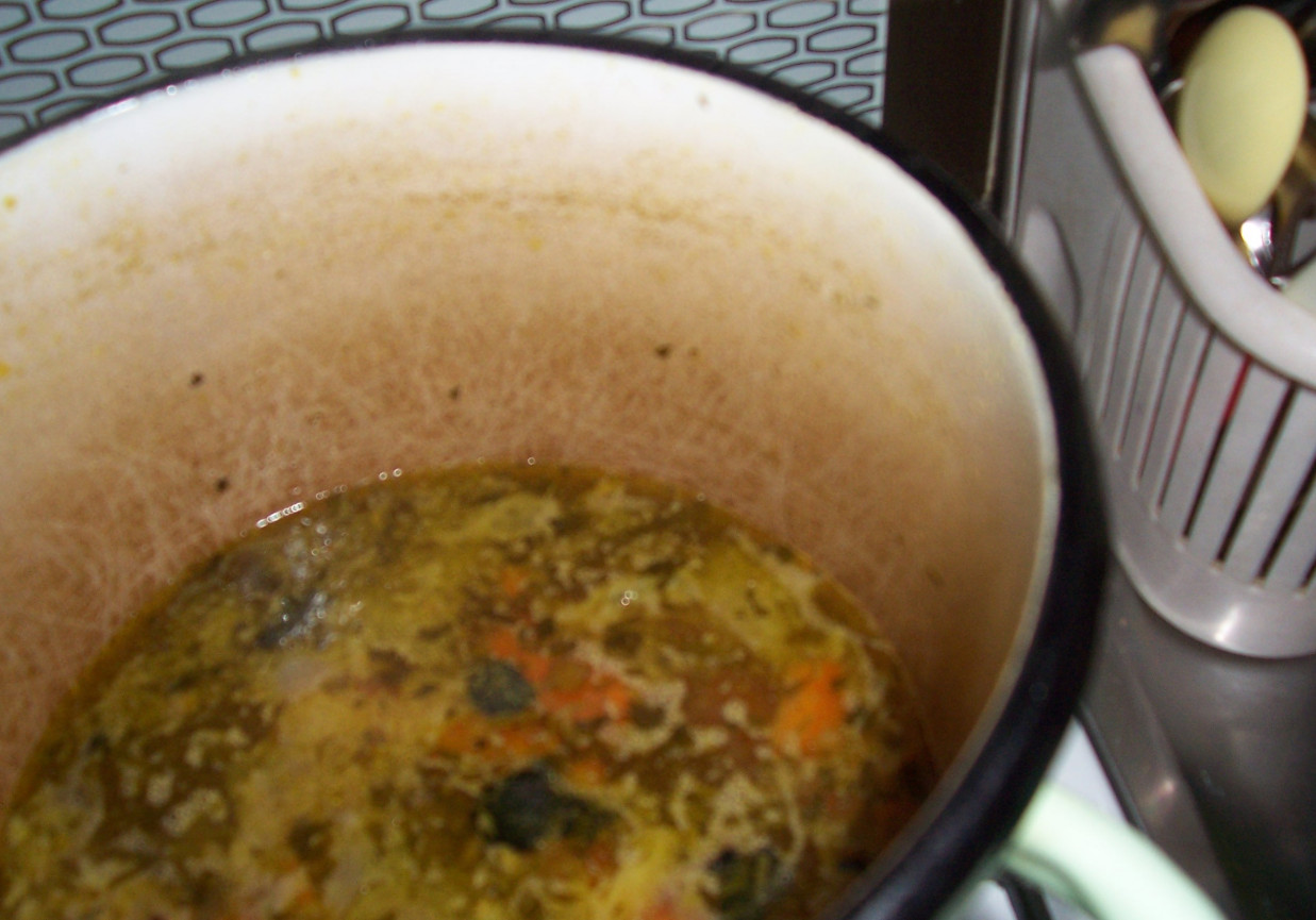 zupa jarzynowa z krewetkami foto