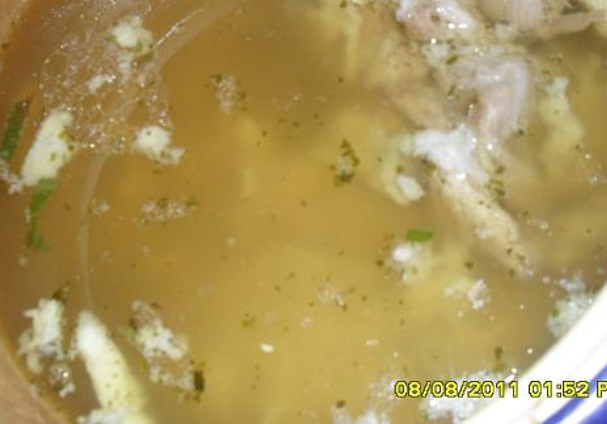 zupa jarzynowa z lanym ciastem foto