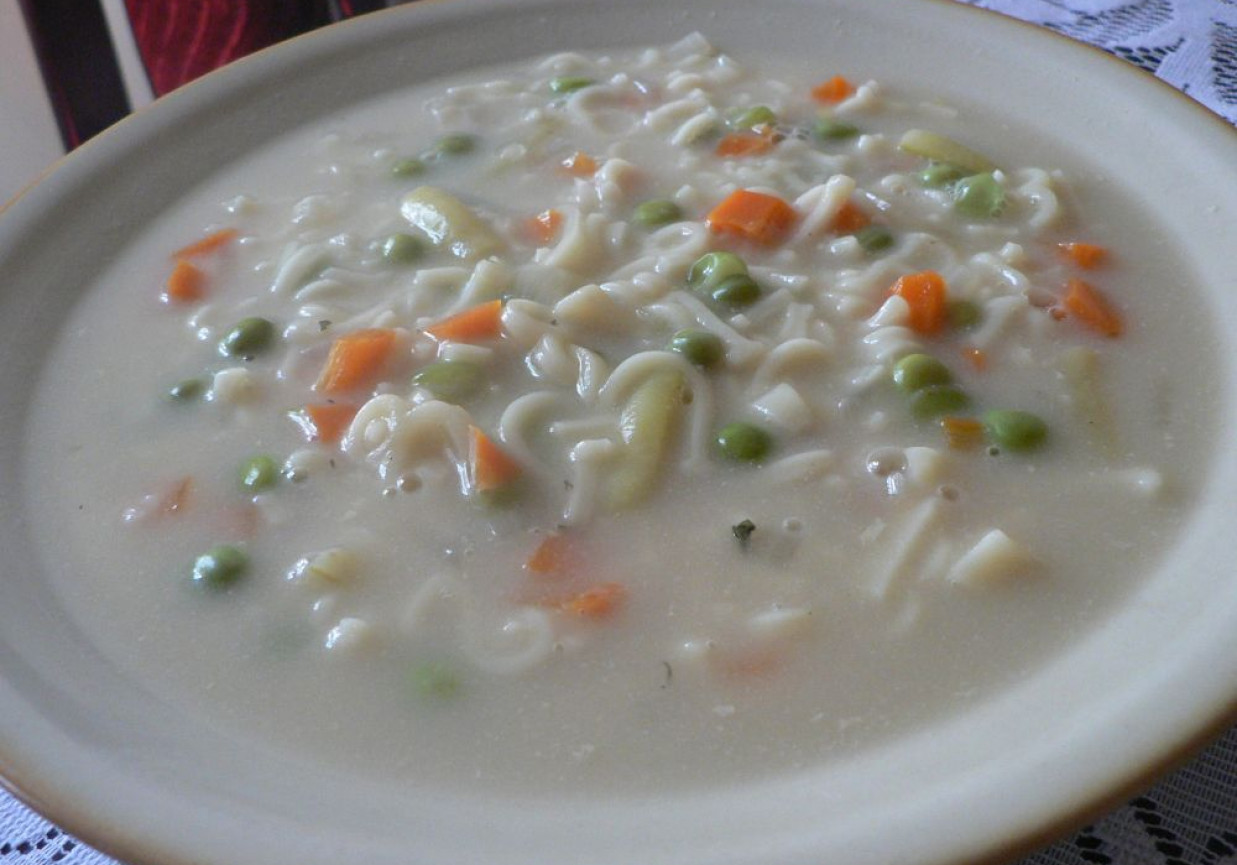 Zupa jarzynowa z makaronem foto