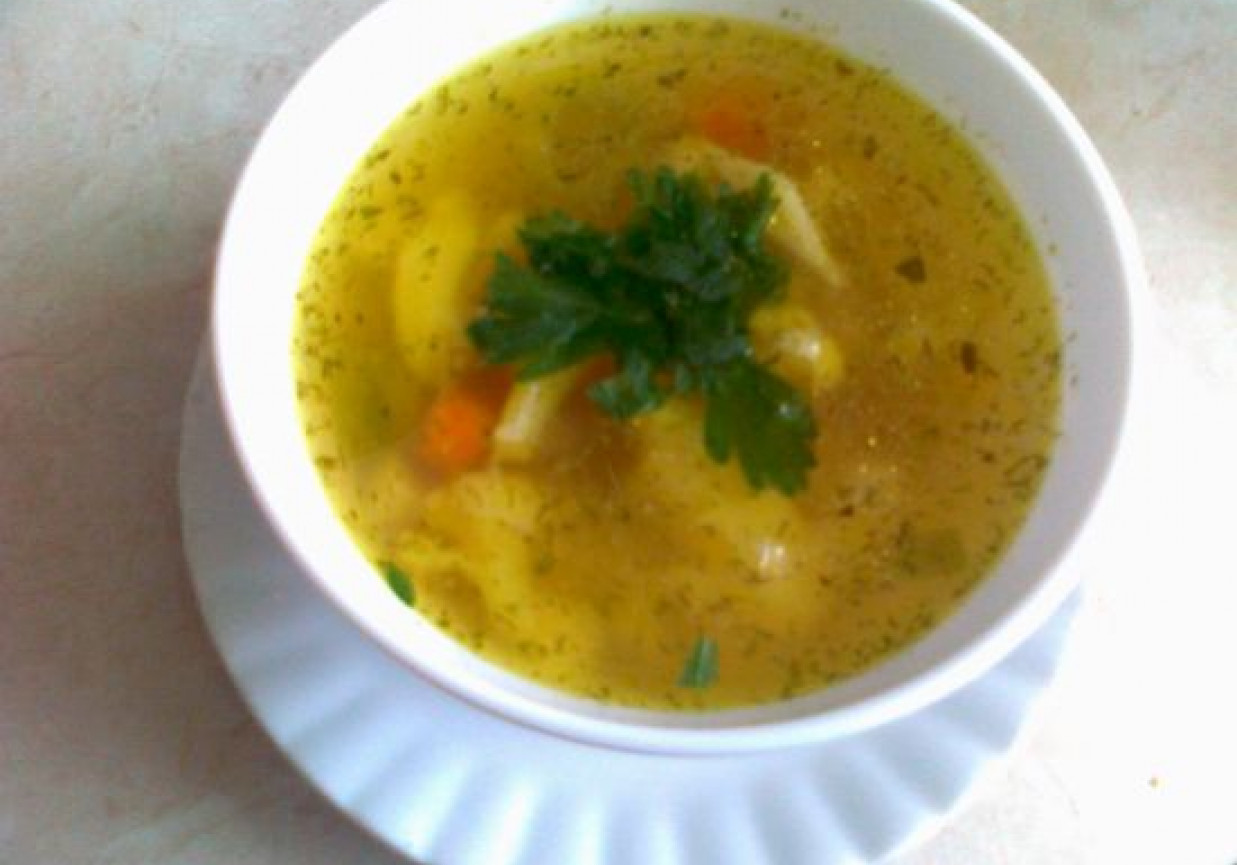 Zupa kalafiorowa na rosole foto