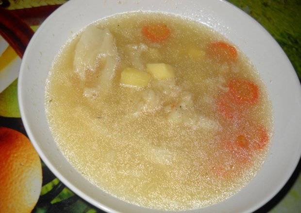Fotografia przedstawiająca Zupa kalafiorowa z kaszą manną
