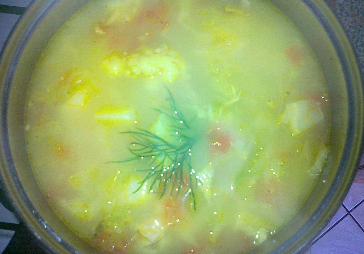 zupa kalafiorowa z kurczakiem foto
